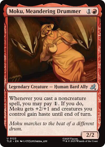 Moku Meandering Drummer TLE #122 (Near Mint Uncommon) Magic: The Gathering: Avatar: The Last Airbender: Eternal-Legal