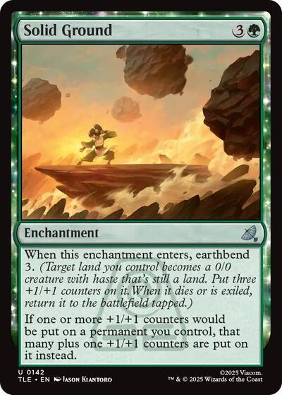 Solid Ground TLE #142 (Near Mint Uncommon) Magic: The Gathering: Avatar: The Last Airbender: Eternal-Legal