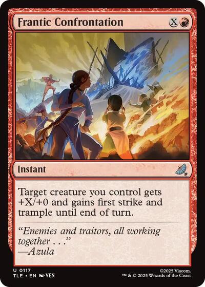 Frantic Confrontation TLE #117 (Near Mint Uncommon) Magic: The Gathering: Avatar: The Last Airbender: Eternal-Legal
