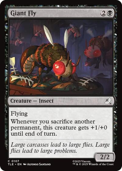 Giant Fly TLE #107 (Near Mint Common) Magic: The Gathering: Avatar: The Last Airbender: Eternal-Legal