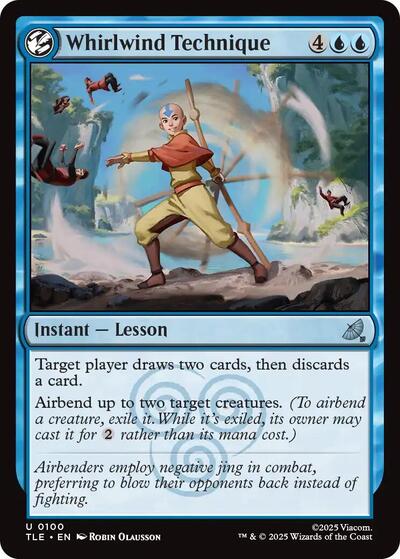 Whirlwind Technique TLE #100 (Near Mint Uncommon) Magic: The Gathering: Avatar: The Last Airbender: Eternal-Legal