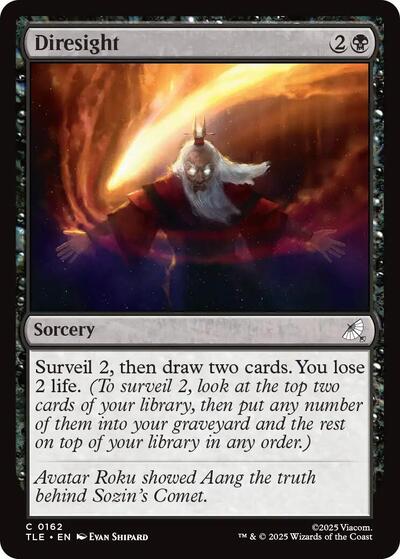 Diresight TLE #162 (Near Mint Common) Magic: The Gathering: Avatar: The Last Airbender: Eternal-Legal