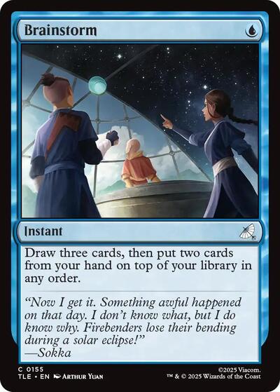 Brainstorm Avatar: The Last Airbender: Eternal-Legal TLE #155 (Common) Magic: The Gathering: