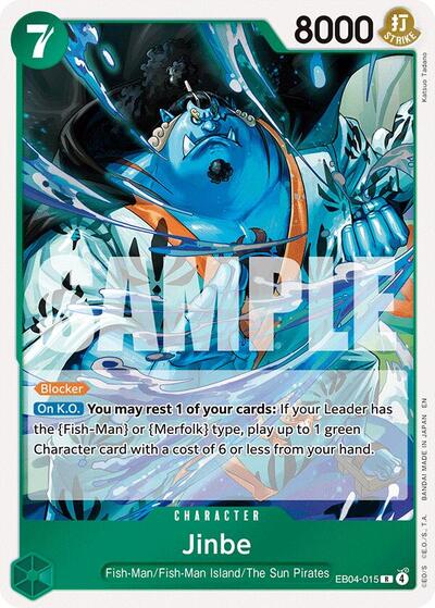 Jinbe EB04 015 Foil OP14 #EB04-015 (Near Mint Rare) One Piece Card Game: The Azure Sea's Seven