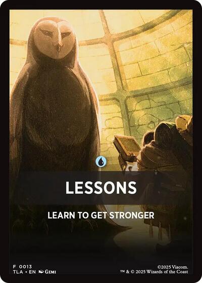 Lessons Theme Card TLA #13 (Near Mint T) Magic: The Gathering: Avatar: The Last Airbender