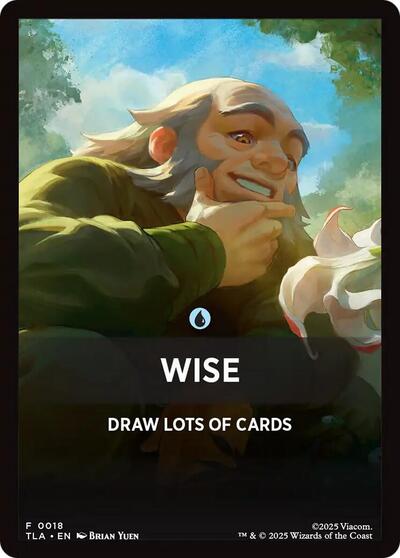 Wise Theme Card TLA #18 (Near Mint T) Magic: The Gathering: Avatar: The Last Airbender