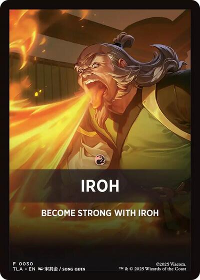 Iroh Theme Card TLA #30 (Near Mint T) Magic: The Gathering: Avatar: The Last Airbender