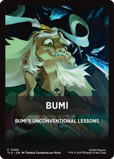 Bumi Theme Card TLA #38 (Near Mint T) Magic: The Gathering: Avatar: The Last Airbender