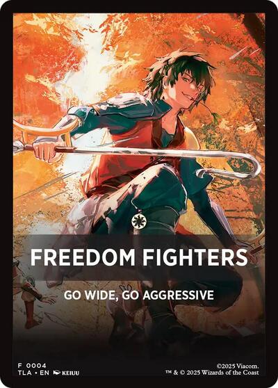 Freedom Fighters Theme Card TLA #4 (Near Mint T) Magic: The Gathering: Avatar: The Last Airbender