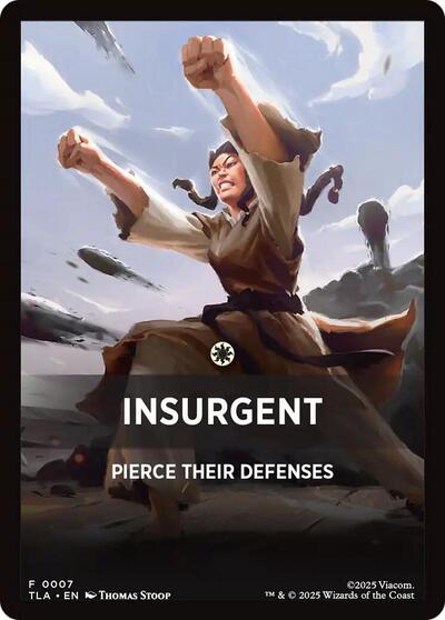 Insurgent Theme Card TLA #7 (Near Mint T) Magic: The Gathering: Avatar: The Last Airbender