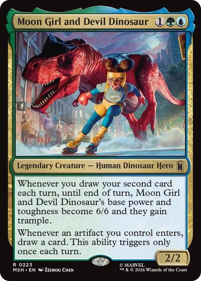 Moon Girl and Devil Dinosaur MSH #223 (Near Mint Rare) Magic: The Gathering: Marvel Super Heroes