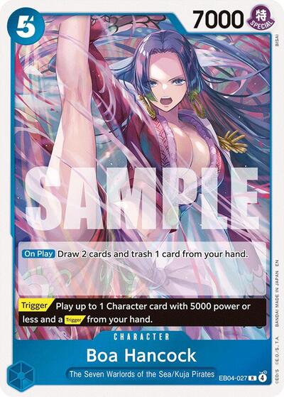 Boa Hancock EB04 027 Foil OP14 #EB04-027 (Near Mint Rare) One Piece Card Game: The Azure Sea's Seven