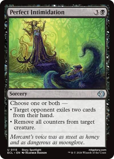 Perfect Intimidation ECL #115 (Near Mint Uncommon) Magic: The Gathering: Lorwyn Eclipsed