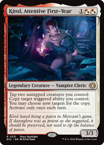 Kirol Attentive First Year ECL #231 (Near Mint Rare) Magic: The Gathering: Lorwyn Eclipsed