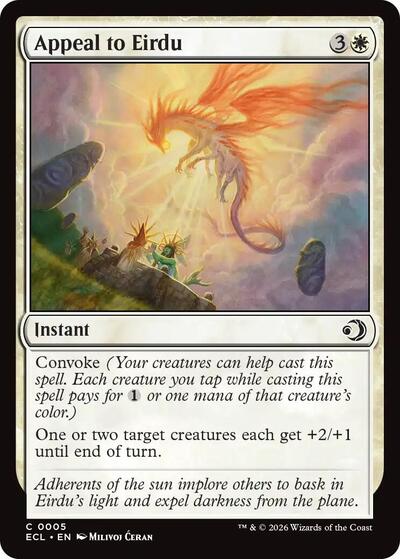 Appeal to Eirdu Lorwyn Eclipsed ECL #5 (Common) Magic: The Gathering: