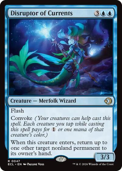 Disruptor of Currents ECL #47 (Near Mint Rare) Magic: The Gathering: Lorwyn Eclipsed