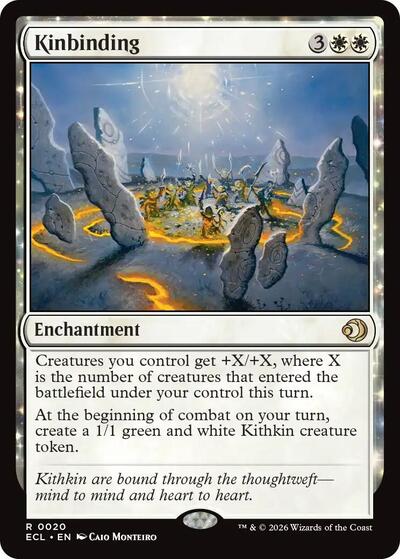 Kinbinding ECL #20 (Near Mint Rare) Magic: The Gathering: Lorwyn Eclipsed
