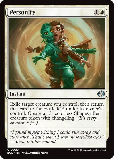 Personify ECL #28 (Near Mint Uncommon) Magic: The Gathering: Lorwyn Eclipsed