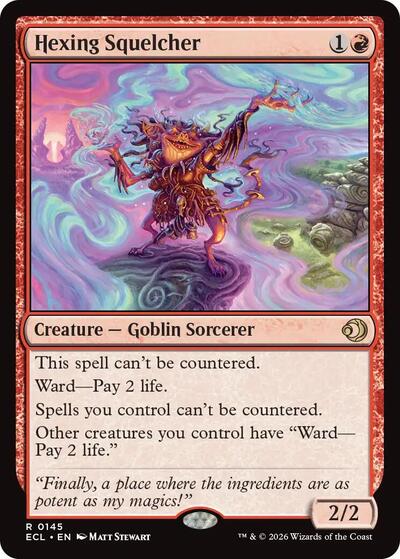 Hexing Squelcher Lorwyn Eclipsed ECL #145 (Rare) Magic: The Gathering: