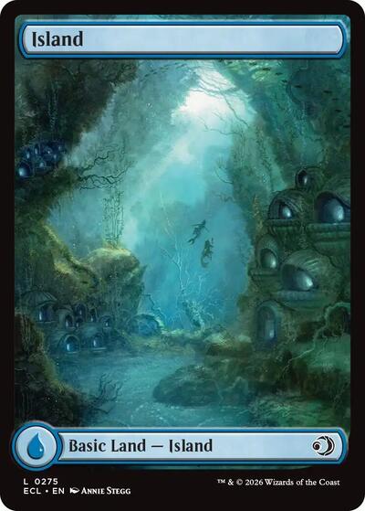 Island 0275 Lorwyn Eclipsed ECL #275 (Land) Magic: The Gathering: