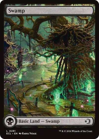 Swamp 0281 Lorwyn Eclipsed ECL #281 (Land) Magic: The Gathering: