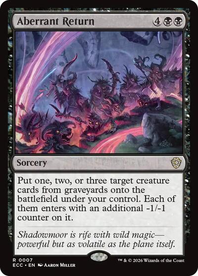 Aberrant Return ECC #7 (Near Mint Rare) Magic: The Gathering: Commander: Lorwyn Eclipsed