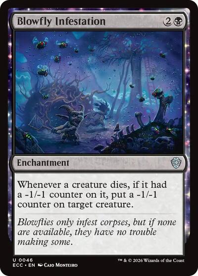 Blowfly Infestation ECC #46 (Near Mint Uncommon) Magic: The Gathering: Commander: Lorwyn Eclipsed