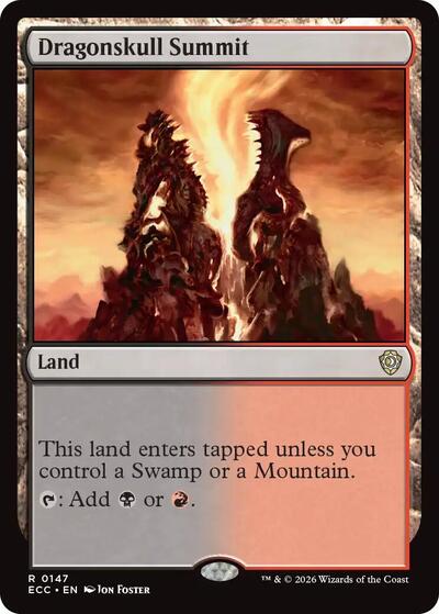 Dragonskull Summit ECC #147 (Near Mint Rare) Magic: The Gathering: Commander: Lorwyn Eclipsed