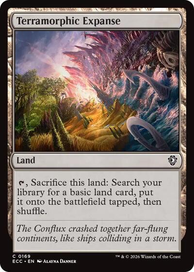 Terramorphic Expanse ECC #169 (Near Mint Common) Magic: The Gathering: Commander: Lorwyn Eclipsed