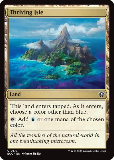 Thriving Isle ECC #173 (Near Mint Common) Magic: The Gathering: Commander: Lorwyn Eclipsed