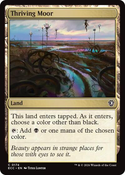 Thriving Moor ECC #174 (Near Mint Common) Magic: The Gathering: Commander: Lorwyn Eclipsed