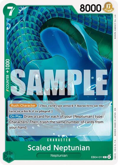 Scaled Neptunian OP14 #EB04-011 (Near Mint Common) One Piece Card Game: The Azure Sea's Seven