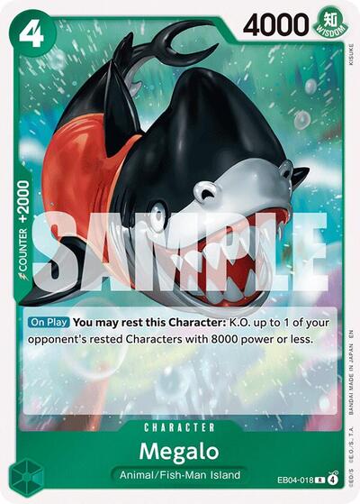 Megalo Foil OP14 #EB04-018 (Near Mint Rare) One Piece Card Game: The Azure Sea's Seven