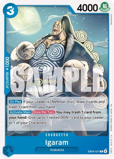 Igaram OP14 #EB04-021 (Near Mint Common) One Piece Card Game: The Azure Sea's Seven