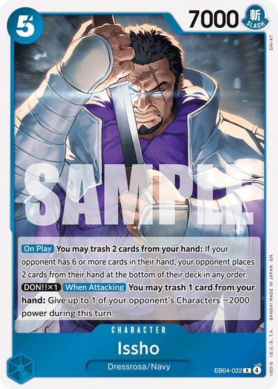 Issho EB04 022 Foil OP14 #EB04-022 (Near Mint Rare) One Piece Card Game: The Azure Sea's Seven