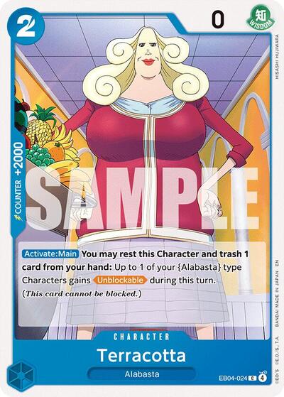 Terracotta OP14 #EB04-024 (Near Mint Common) One Piece Card Game: The Azure Sea's Seven