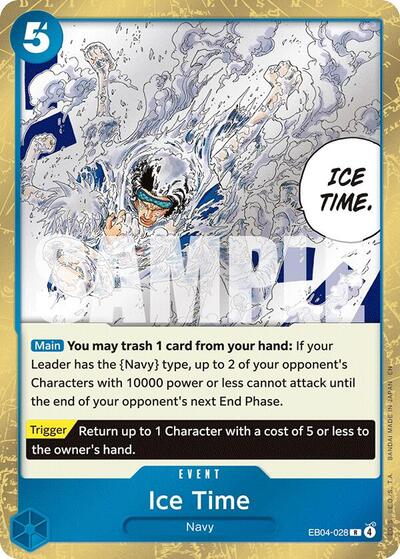 Ice Time Foil OP14 #EB04-028 (Near Mint Rare) One Piece Card Game: The Azure Sea's Seven