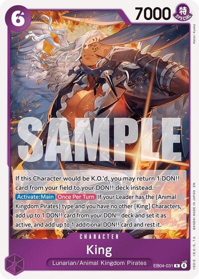 King Foil OP14 #EB04-031 (Near Mint Rare) One Piece Card Game: The Azure Sea's Seven