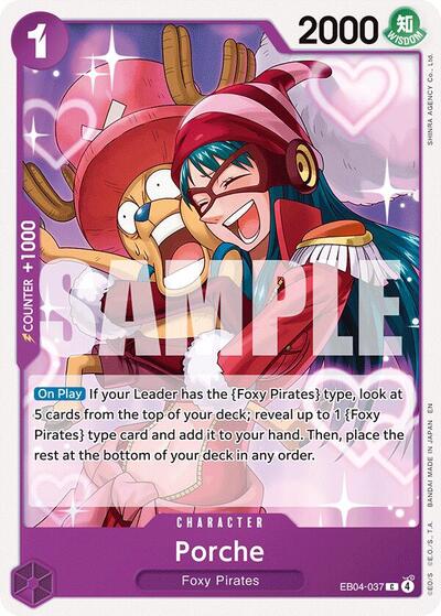 Porche OP14 #EB04-037 (Near Mint Common) One Piece Card Game: The Azure Sea's Seven
