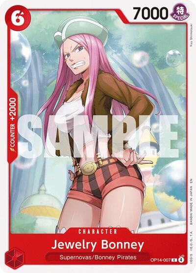 Jewelry Bonney OP14 #OP14-007 (Near Mint Common) One Piece Card Game: The Azure Sea's Seven