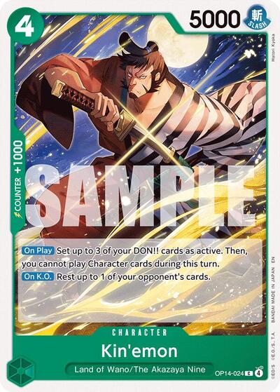 Kinemon OP14 #OP14-024 (Near Mint Common) One Piece Card Game: The Azure Sea's Seven