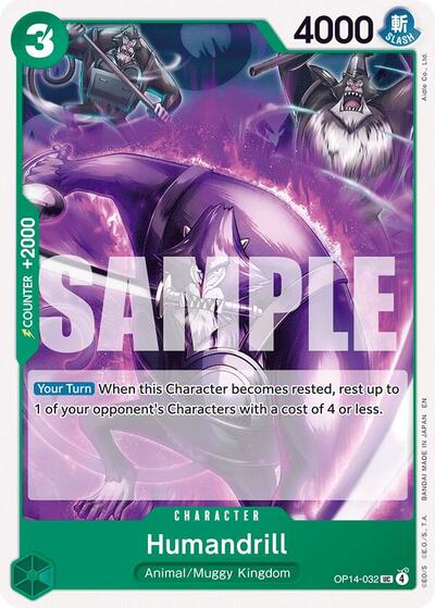 Humandrill OP14 #OP14-032 (Near Mint Uncommon) One Piece Card Game: The Azure Sea's Seven