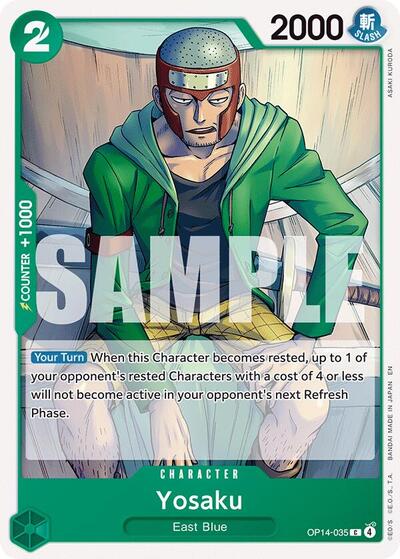 Yosaku OP14 #OP14-035 (Near Mint Common) One Piece Card Game: The Azure Sea's Seven