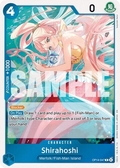 Shirahoshi Foil OP14 #OP14-047 (Near Mint Rare) One Piece Card Game: The Azure Sea's Seven