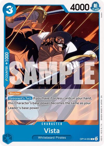 Vista OP14 #OP14-053 (Near Mint Common) One Piece Card Game: The Azure Sea's Seven