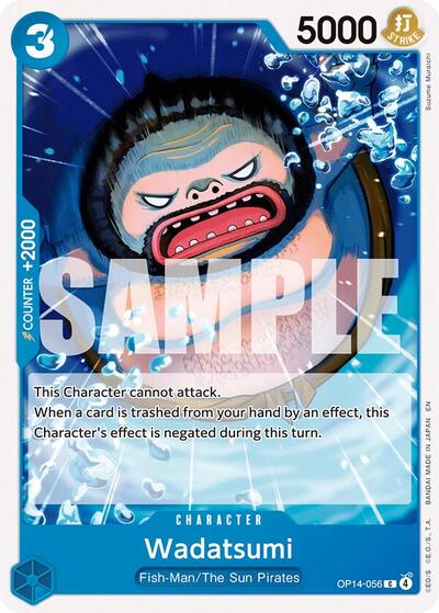 Wadatsumi OP14 #OP14-056 (Near Mint Common) One Piece Card Game: The Azure Sea's Seven