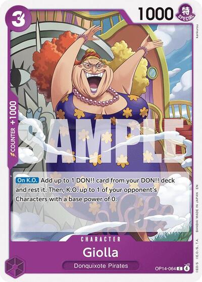 Giolla OP14 #OP14-064 (Near Mint Common) One Piece Card Game: The Azure Sea's Seven