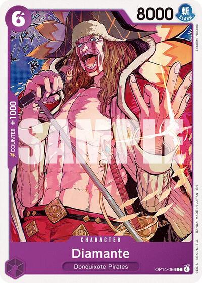 Diamante OP14 #OP14-066 (Near Mint Common) One Piece Card Game: The Azure Sea's Seven