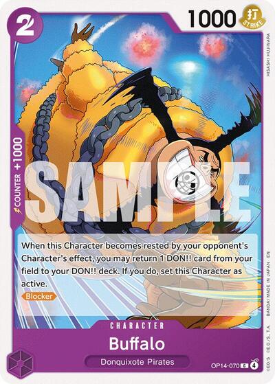 Buffalo OP14 #OP14-070 (Near Mint Common) One Piece Card Game: The Azure Sea's Seven