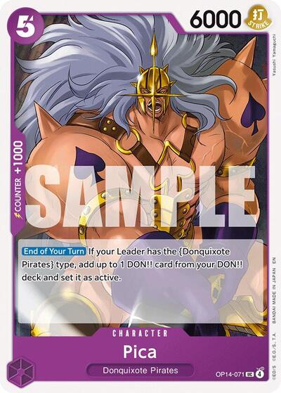 Pica OP14 #OP14-071 (Near Mint Uncommon) One Piece Card Game: The Azure Sea's Seven